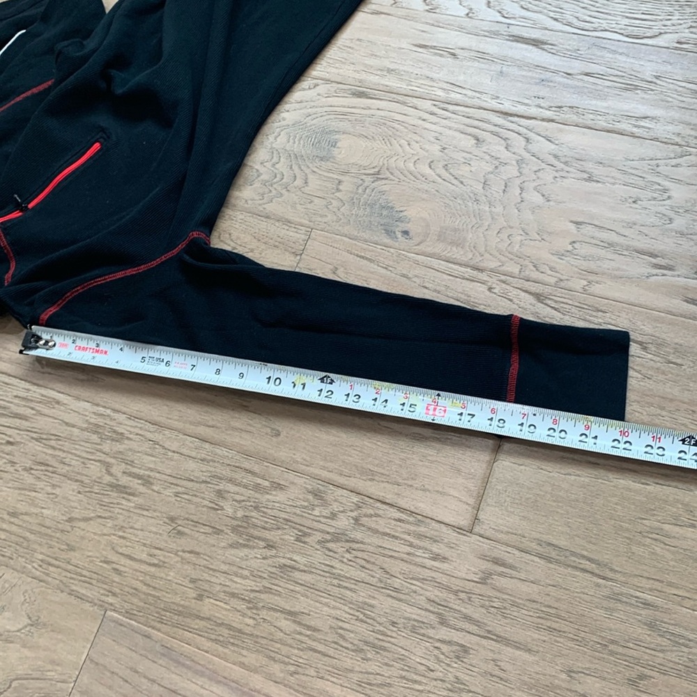 Lauren Ralph Lauren Black Athletic Half-Zip Top with Red Trim Size Large - Picture 10 of 11